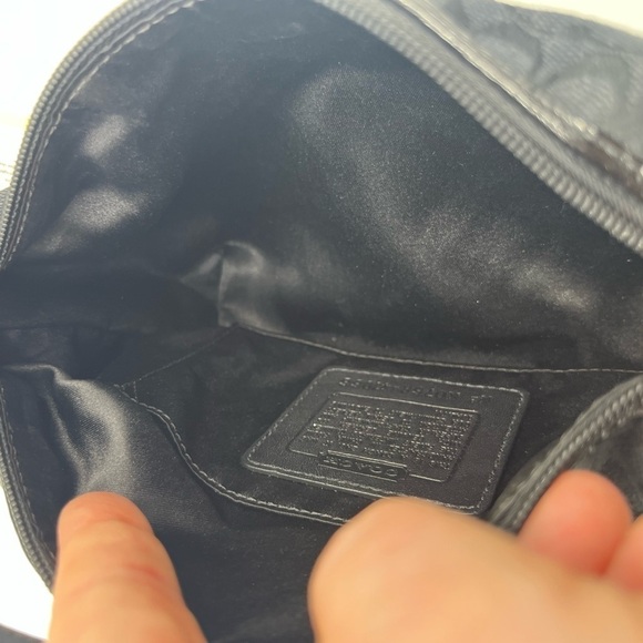 Authenticated Coach Black Jacquard signature Print Ergo Mini Small Purse 41066 - Picture 15 of 16